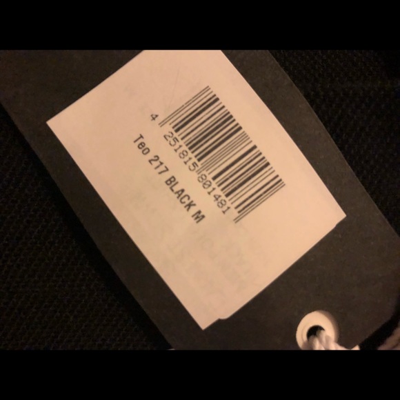 EARNEST SEWN~ Men’s black collared short sleeve polo shirt - Picture 6 of 8